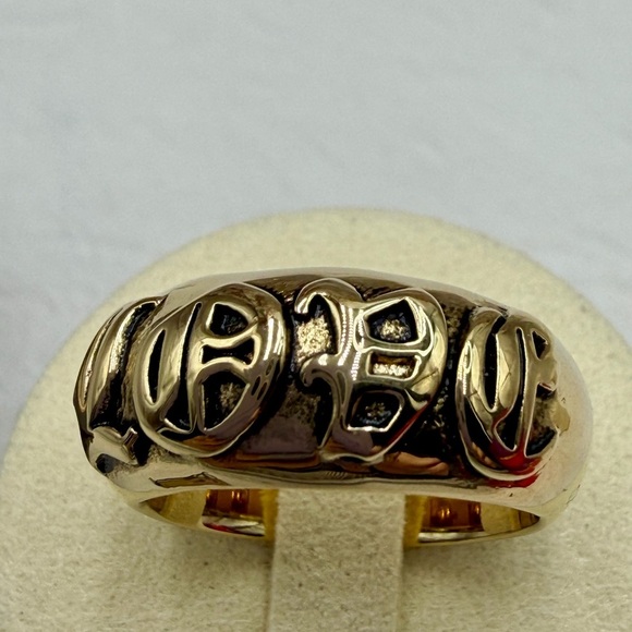 Juicy Couture Gold LOVE  Ring size 8 New In Box - Picture 7 of 7